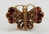 14k Gold Butterfly Ring