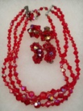Vintage Red Costume Jewelry