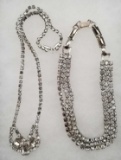 Vintage rhinestone necklaces
