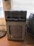 Heated plush throw with original box