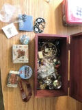 Group of costume jewelry and more