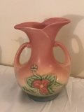 Vintage hull pottery vase with floral design