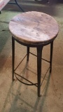 vintage workbench stool