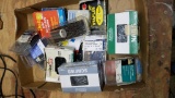 box lot of misc tool supplies