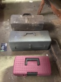 Group of three toolboxes