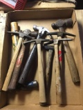 Group of 9 hammers