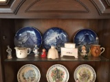 Shelf lot of miscellaneous porcelain items