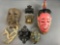 Folk Art Masks and Matchstick Holders