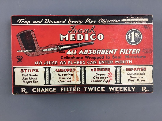 Vintage advertising Frank medico pipe filters