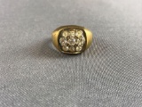 18k yellow gold men?s ring