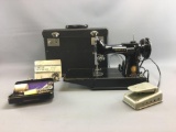 Vintage Singer Featherweight 221 portable sewing machine