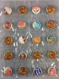 Group of 20 vintage pop bottle caps with cork