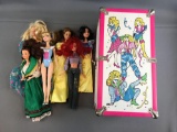 Barbie and Princess Dolls and Case