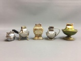 Group of 5 vintage decorative table lighters