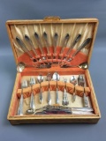 Group of vintage silver plated flatware