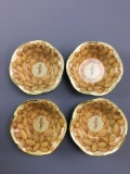 Group of 4 vintage Mr. Peanut metal peanut cups