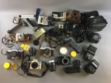 Group of vintage cameras and Accessories