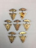 Group of 7 vintage Knights of Pythias pinback metals