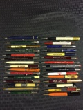 Lot of 30 vintage advertising mechanical pencils