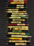 Group of 20 vintage Illinois advertising mechanical pencils