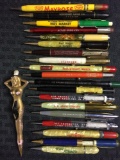 Grupo 20 vintage advertising mechanical pencils