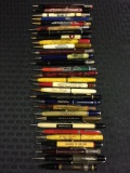 Group of 30 vintage advertising mechanical pencils