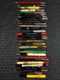 Group of 30 vintage advertising mechanical pencils