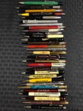 Group of 30 vintage advertising mechanical pencils