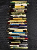 Group of 30 vintage advertising mechanical pencils