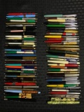 Group of 70 vintage advertising pens