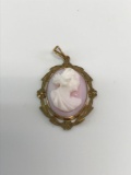 10k gold Cameo Pendant