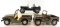 Lot of (3) Vintage Military Jeep Toys.