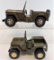 Lot of (2) Vintage Tonka Military Army Jeep Toys.