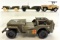 Lot of (4) Vintage Military Army Jeep Toys.