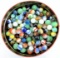 Over 150+ Vintage Marbles in old tin.