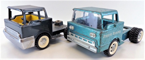 Lot of (2) Vintage Structo Semi Truck Cabs.
