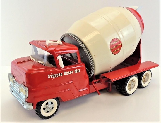 Vintage Structo Red Ready Mix Concrete Truck
