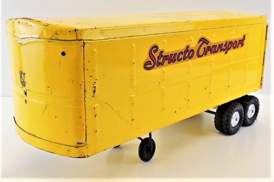 Vintage Structo Transport Semi Trailer.