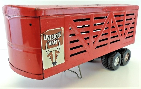 Vintage ERTL Livestock Van Trailer.