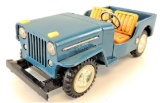 Vintage Japan Made Tin Friction Army King Jeep.
