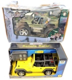 Lot of (2) Jeep Toys Remote and Battery Operated.