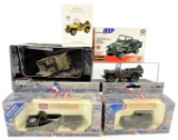 Lot of (6) Military Army Jeep Toys.