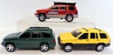 Lot of (3) Jeep Cherokee Toy Die-Casts.