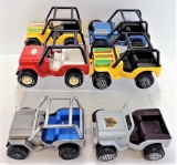 Lot of (6) Tonka Jeep Toys.