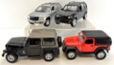 Lot of (4) Jeep Collectible Die-Casts.