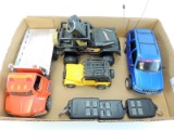 Lot of (3) Jeep Toys With Controllers & Flatbed Tow.