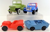 Lot of (4) Vintage Jeep Toys.