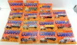 Lot of (15) Matchbox Die-Cast Convoy & Trailers.