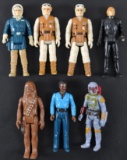 Group of 7 Vintage Star Wars Kenner Action Figures.