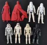 Group of 8 Vintage Star Wars Kenner Imperial Stormtrooper Action Figures.